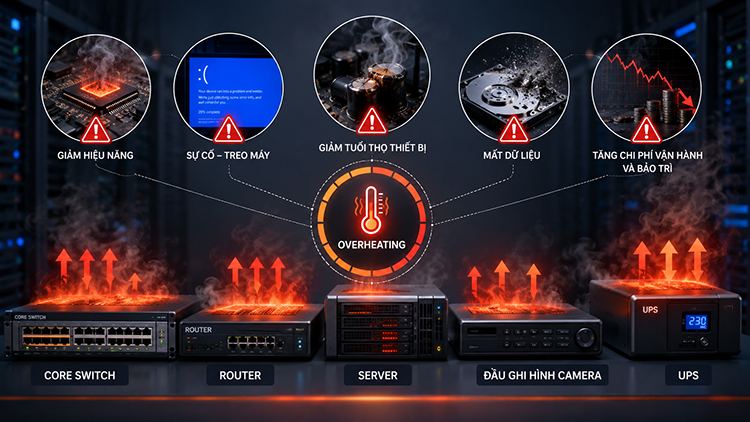 Hệ quả của hiện tượng tản nhiệt quá tải