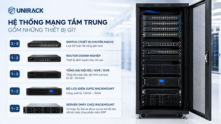 Các thiết bị mạng cho hệ thống mạng tầm trung