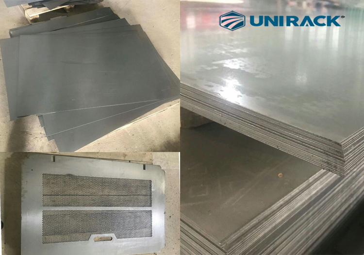 Chất liệu tôn nguyên tấm tủ rack UNIRACK Chất liệu tôn nguyên tấm tủ rack UNIRACK