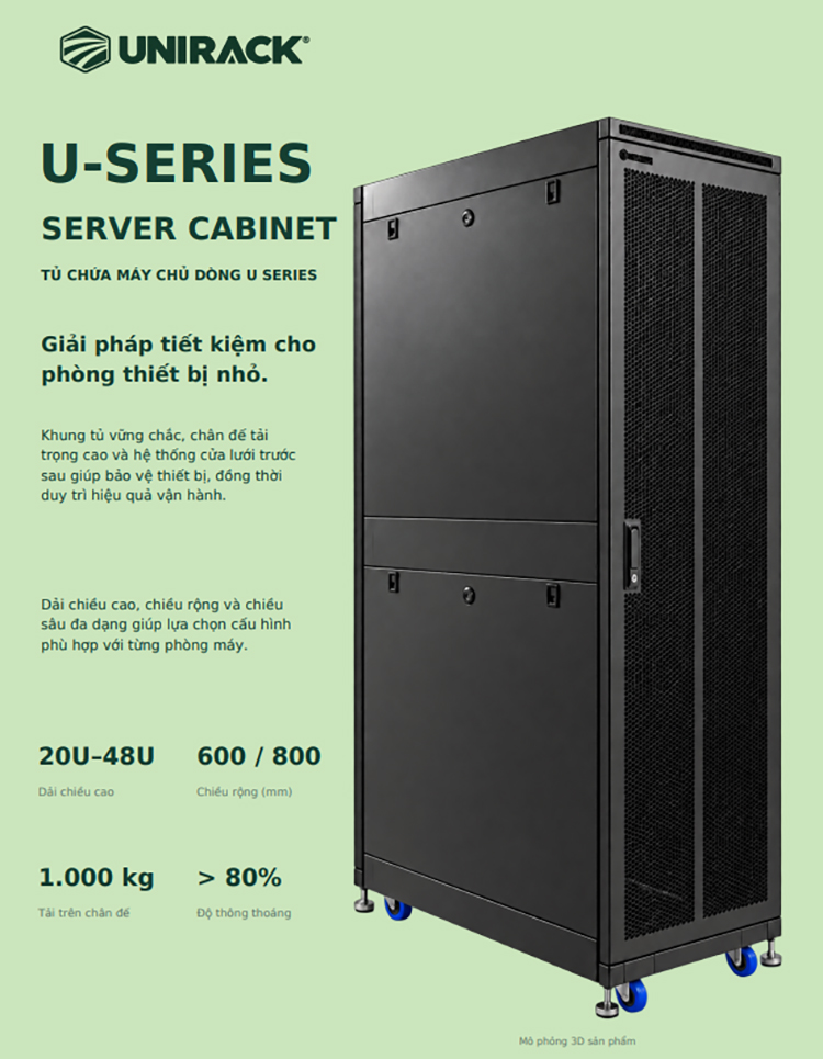 TỦ CHỨA MÁY CHỦ DÒNG U SERIES UNIRACK