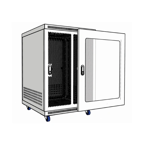 Tủ rack 15U D600 Màu trắng