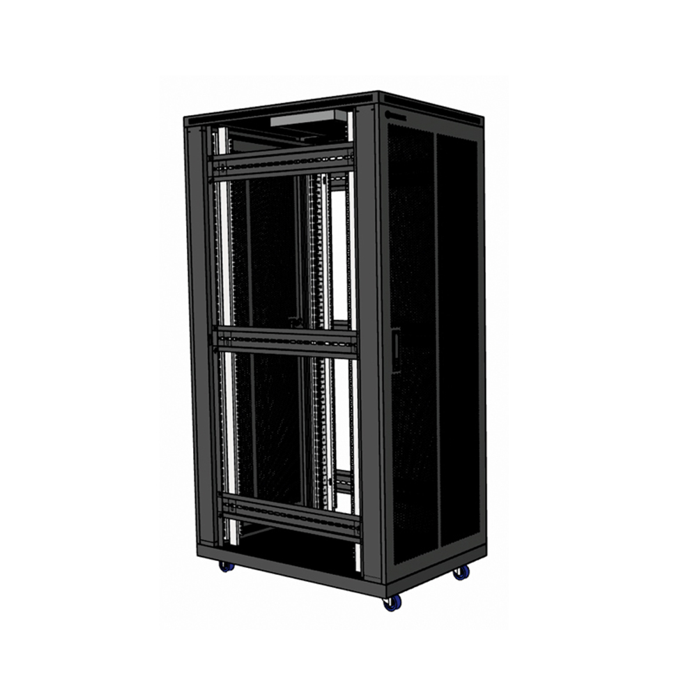 Tủ rack 36U D1000 màu đen cửa lưới Unirack