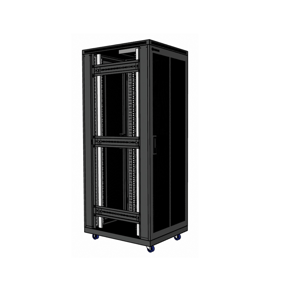 Tủ rack 36U D800 màu đen cửa lưới Unirack
