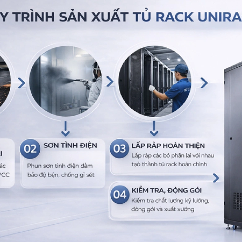 Tủ rack UNIRACK được sản xuất như thế nào?