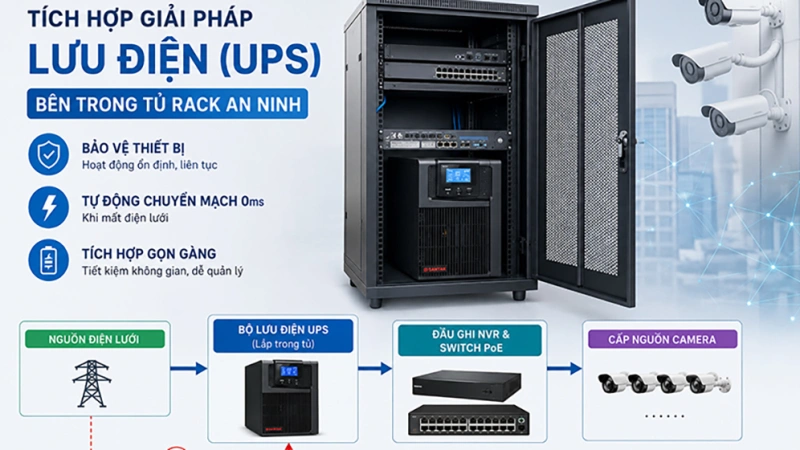 Thiết kế tủ rack chuyên dụng cho hệ thống Camera giám sát (CCTV)