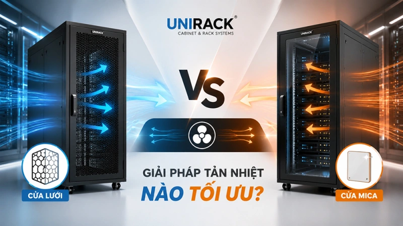 Tủ rack cửa lưới và cửa mica nên chọn loại nào?