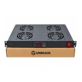 Khay quạt 1U gắn rack cảm biến nhiệt độ