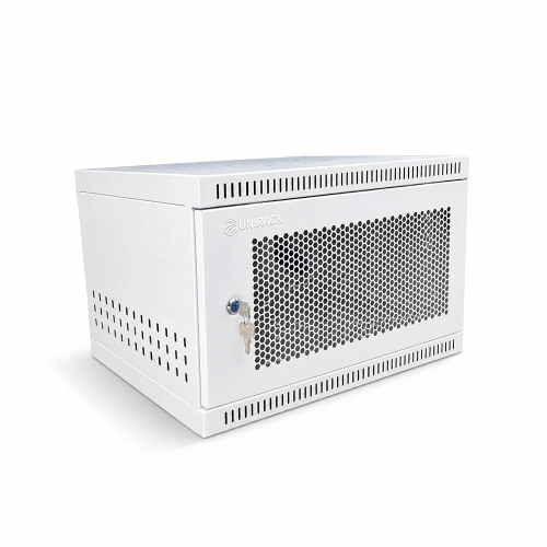 Tủ rack 6U D400 màu trắng cửa lưới