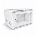 Tủ rack 6U D400 màu trắng cửa Mika Unirack