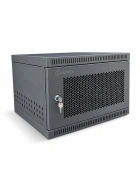 Tủ rack 6U D400 màu đen cửa lưới