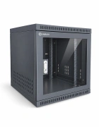 Tủ rack 10U D500 màu đen cửa mika