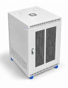 Tủ rack 15U D600 màu trắng cửa lưới