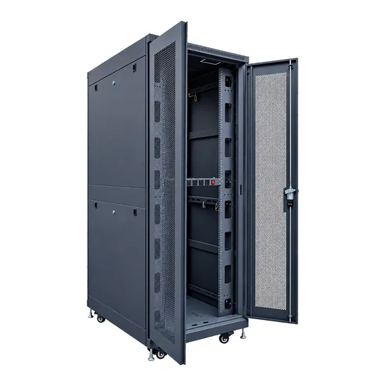 Tủ rack U-Series 20U W800 D600 – mở hai cánh cửa lưới, thấy khoang thiết bị và giá treo PDU - Ảnh 2