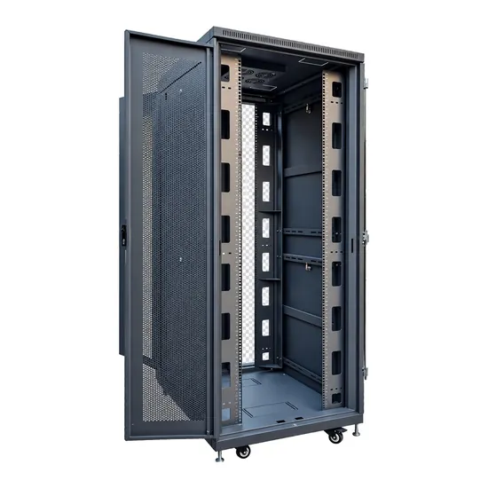 Khoang thiết bị Tủ rack U-Series 20U W800 D800: hai thanh tiêu chuẩn và không gian hai bên để đi cáp - Ảnh 3