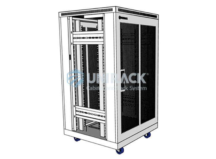 Tủ rack 20U D600 màu trắng hãng UNIRACK