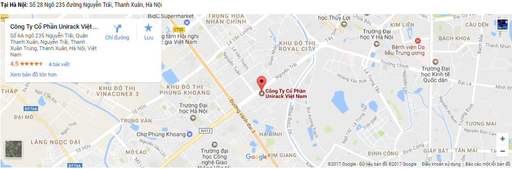 Trụ sở chính đặt tại Hà Nội